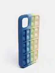 Синий силиконовый чехол iPhone 11, Поп Ит