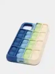 Синий силиконовый чехол iPhone 11, Поп Ит