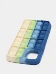 Синий силиконовый чехол iPhone 11, Поп Ит