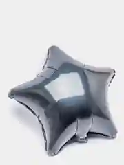 Черный шар звезда фольгированный 19", 50 см