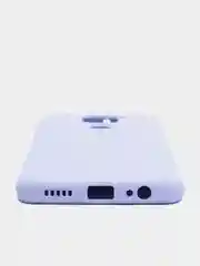 Лавандовый чехол Xiaomi Redmi Note 9, Редми Нот 9 силиконовый, с закрытым низом и бархатом внутри