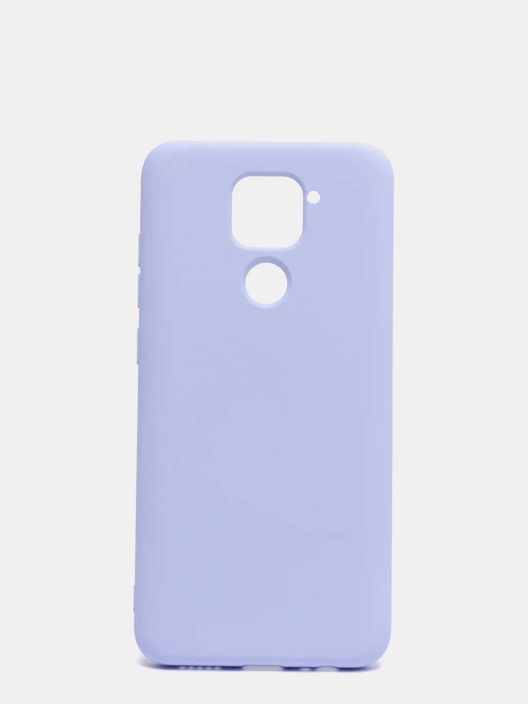Лавандовый чехол Xiaomi Redmi Note 9, Редми Нот 9 силиконовый, с закрытым низом и бархатом внутри