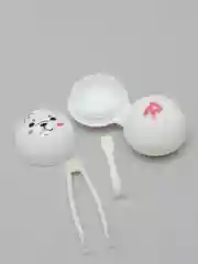 Белый контейнер для хранения линз