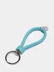 Бирюзовый брелок кожаный петличка