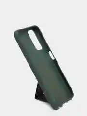 Зеленый чехол Xiaomi Redmi Note 11 4G, 11S, Редми Нот 11 4G, 11C силиконовый под кожу с подставкой