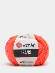 Коралловый пряжа YarnArt Jeans, 50 г, 160 м