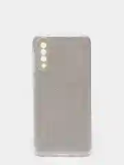 Серебряный чехол Samsung Galaxy A50 / A50s / A30s блестящий сияющий с защитой камеры