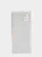 Тёмно-серый чехол Samsung Galaxy A71, Самсунг Галакси А71 силиконовый с рисунком и усиленными углами