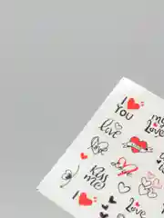 Наклейки для ногтей, слайдеры, стикеры, для ногтей (водные) - Kisses D0140