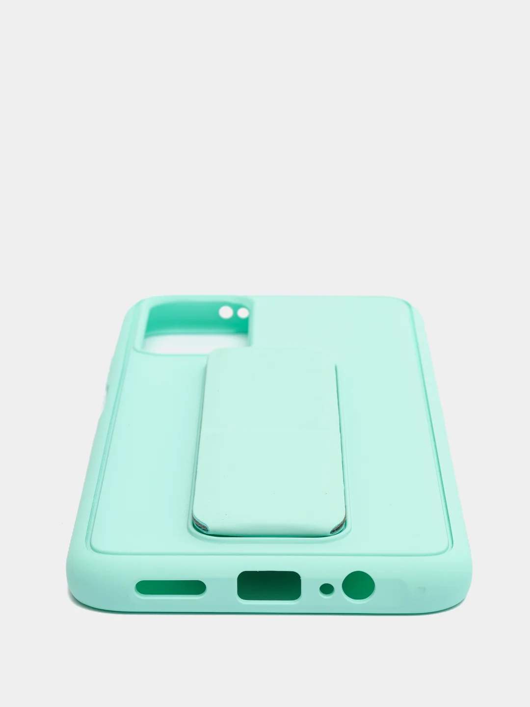 Бирюзовый чехол Xiaomi Redmi Note 11 4G, 11S, Редми Нот 11 4G, 11C силиконовый под кожу с подставкой