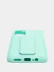 Бирюзовый чехол Xiaomi Redmi Note 11 4G, 11S, Редми Нот 11 4G, 11C силиконовый под кожу с подставкой