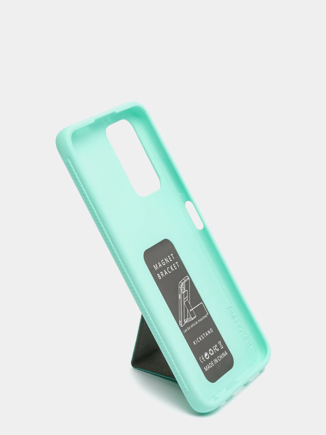 Бирюзовый чехол Xiaomi Redmi Note 11 4G, 11S, Редми Нот 11 4G, 11C силиконовый под кожу с подставкой