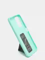 Бирюзовый чехол Xiaomi Redmi Note 11 4G, 11S, Редми Нот 11 4G, 11C силиконовый под кожу с подставкой