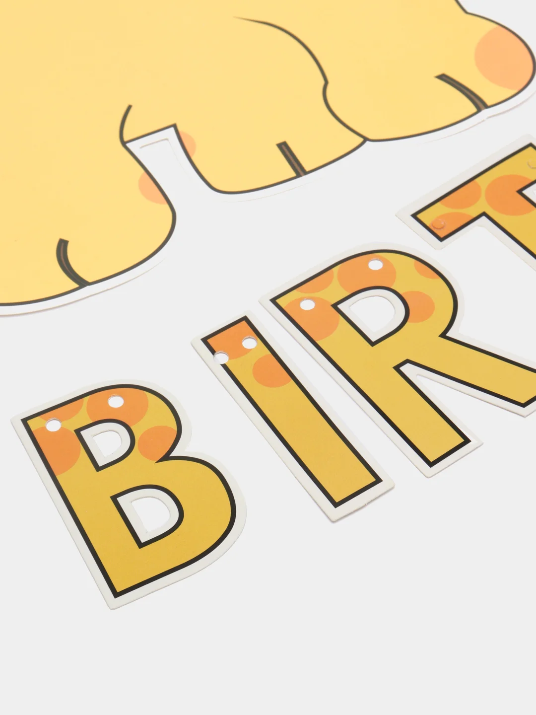 Черный гирлянда Happy birthday