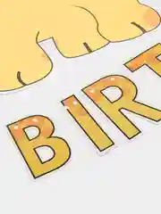 Черный гирлянда Happy birthday