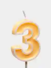 Манго свеча "Цифра" для торта: 0, 1, 2, 3, 4, 5, 6, 7, 8, 9
