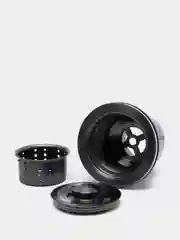 Мойка кухонная AFLORN AF95044F, врезная, S=3,0 и 0,8 мм, 50х44х22 см, сифон, графит