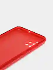 Красный чехол Samsung Galaxy A51, Самсунг Галакси А51 с защитой камеры, блестящий