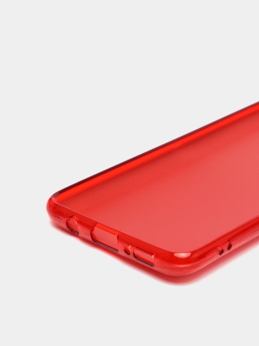 Красный чехол Samsung Galaxy A51, Самсунг Галакси А51 с защитой камеры, блестящий