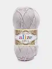 Серебряный пряжа Alize Diva 100% Микрофибра 100г 350м