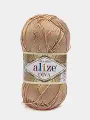 Бежевый меланж пряжа Alize Diva 100% Микрофибра 100г 350м