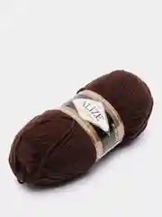 Тёмно-коричневый пряжа Alize Lanagold, 240 м