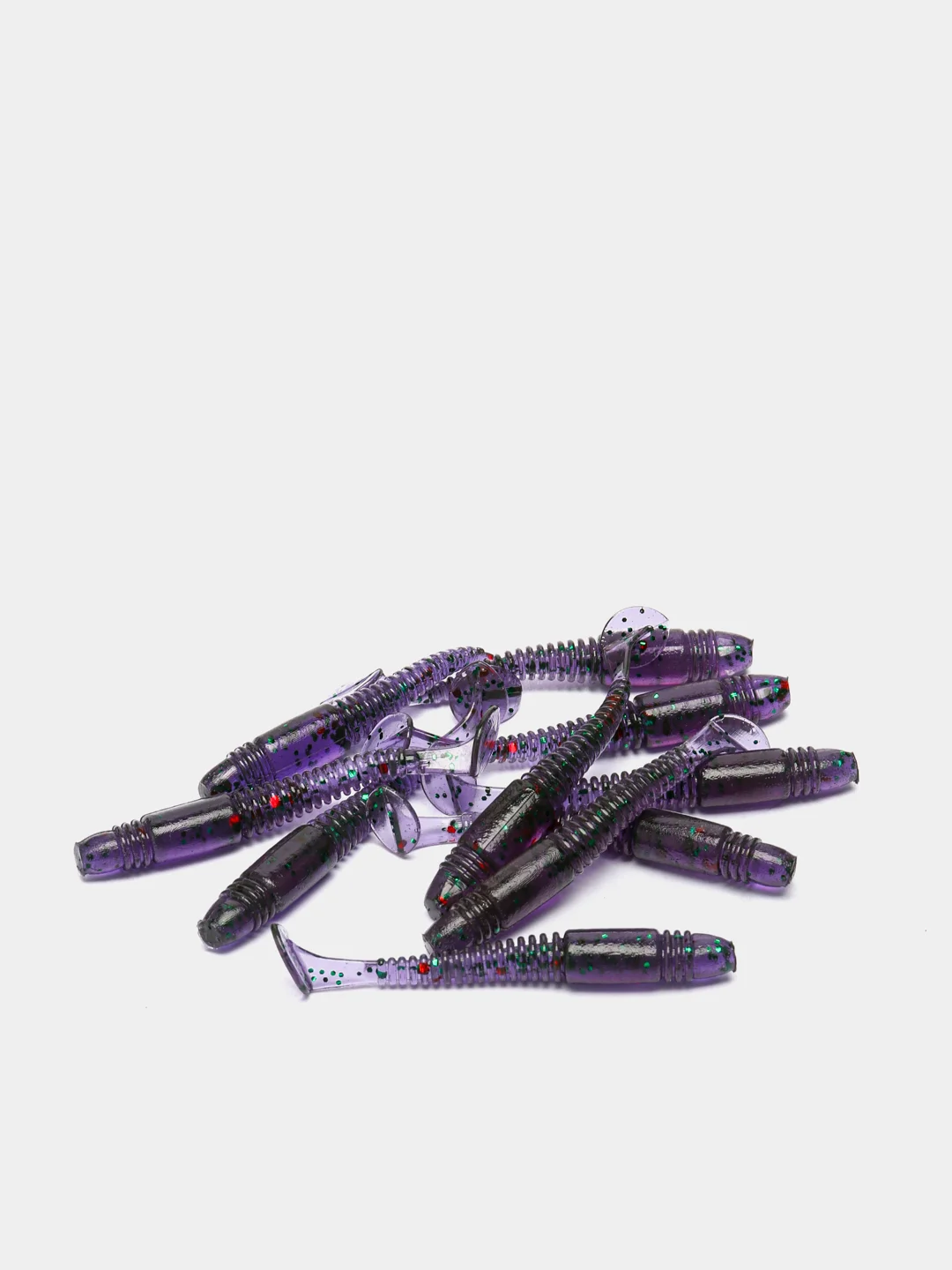 Фиолетовый силиконовые приманки RAF, Sw. Tioga 2.0, 50 mm, 10 штук, виброхвост