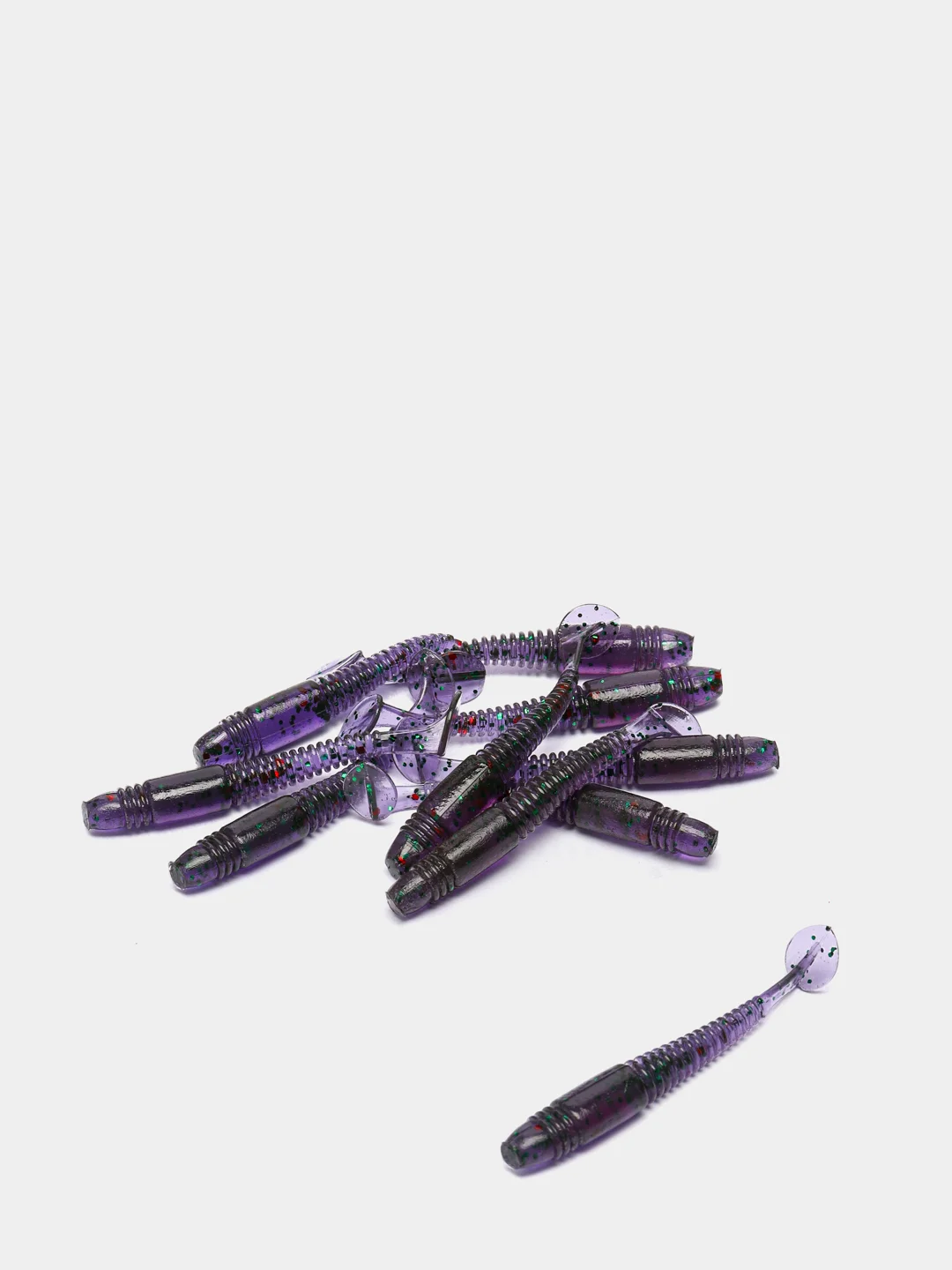 Фиолетовый силиконовые приманки RAF, Sw. Tioga 2.0, 50 mm, 10 штук, виброхвост