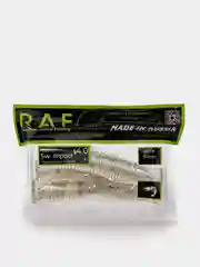 Серебряный силиконовые приманки RAF Swing Impact 4.0, виброхвост, 100 мм, 5 штук