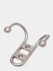 Серый крючок мебельный шар 2