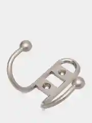 Серый крючок мебельный шар 2