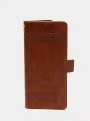 Коричневый кожаный PU чехол-книжка для Xiaomi Redmi 9, Редми 9