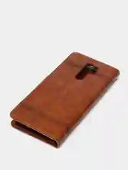 Коричневый кожаный PU чехол-книжка для Xiaomi Redmi 9, Редми 9