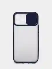 Темно-синий чехол с защитой камеры для iPhone 12  PRO MAX (Матовый Чехол)