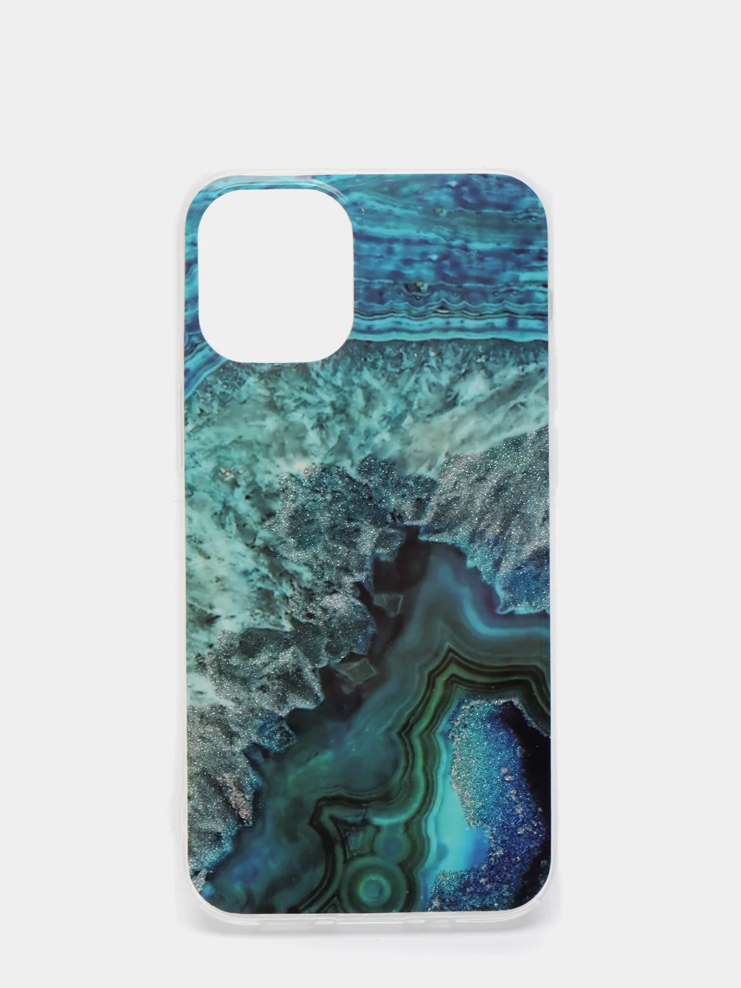 Красный чехол iPhone 12 / 12 Pro (6.1), 12 mini (5.4) силиконовый с мраморным рисунком
