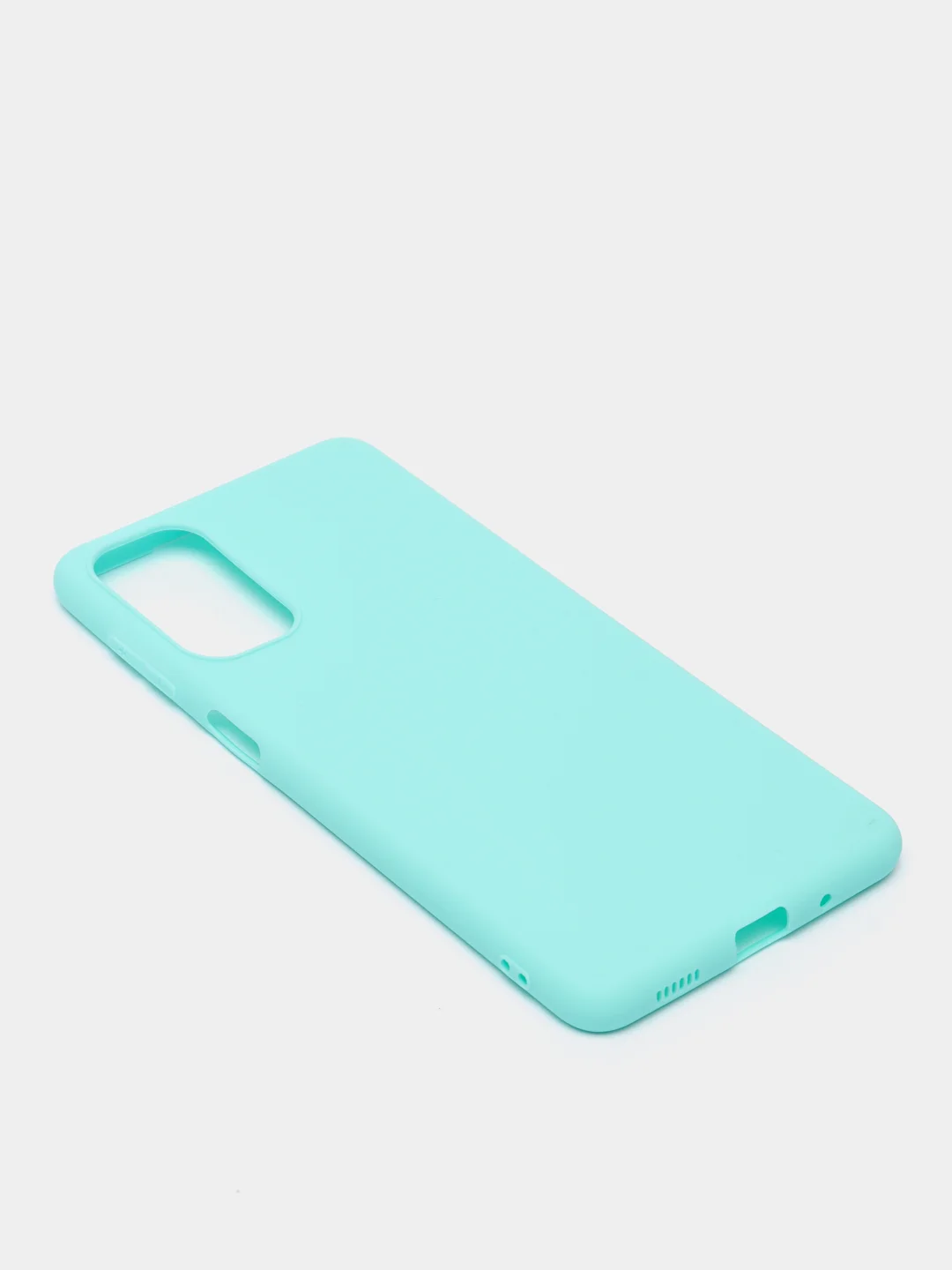 Бирюзовый чехол Samsung Galaxy M52 силиконовый, матовый