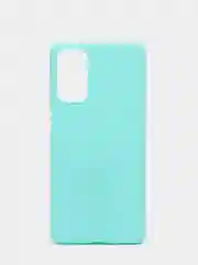 Бирюзовый чехол Samsung Galaxy M52 силиконовый, матовый