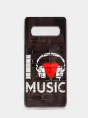 Угольный чехол Samsung Galaxy S10, S10e, S10+ Plus, Галакси С10, С10е, С10+ силиконовый с рисунком