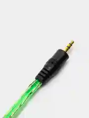 Зеленый аудио кабель AUX тюльпаны, 3,5 мм - 2 RCA, 1, 5 метра