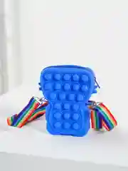 Синий сумка Поп ит, Pop it, Попит кошелёк, сумка для девочки