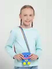 Синий сумка Поп ит, Pop it, Попит кошелёк, сумка для девочки