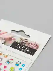 Бежевый наклейки-слайдеры для дизайна ногтей и маникюра, "Hello kitty"