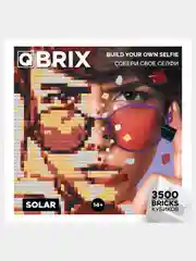 Бесконечный фото-конструктор, картина по фотографии Qbrix Solar, 40х40 см, 3504 деталей