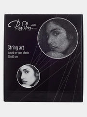 Набор для создания картины нитями по любой фотографии RingString, 50 х 50 см