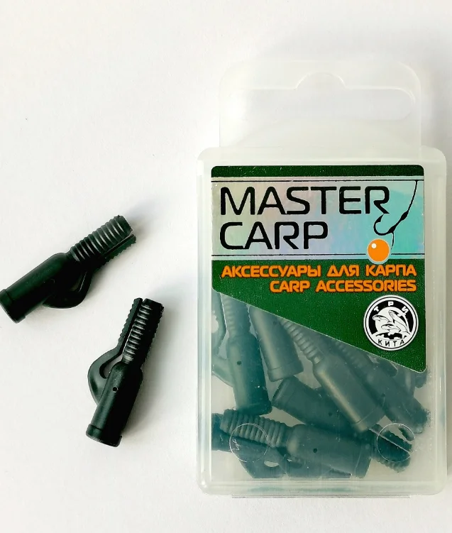 Зеленый клипса безопасная для груза Lead Clip Clay, 10 штук, карпфишинг