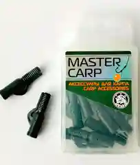Зеленый клипса безопасная для груза Lead Clip Clay, 10 штук, карпфишинг