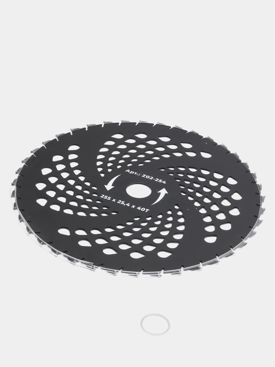 Диск нож для триммера косилки 255 х 25.4 х 40 top black, п/к 25.4х22мм