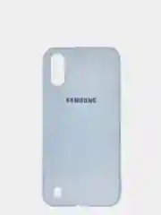 Лесной зеленый чехол Samsung Galaxy A01 / M01, Галакси А01 / М01 силиконовый матовый с мягким подкладом