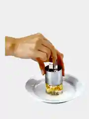 Серый меланж форма с прессом для выкладки салата