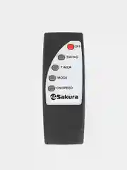 Черный вентилятор напольный Sakura SA-16BK